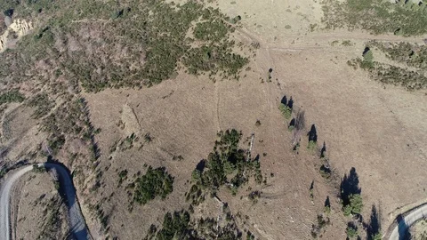 Mountains of the Pyrenees without snow Stock Footage 100677960