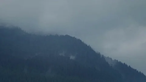Mountains In The Rain Stock Footage