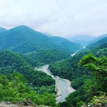 Mountains river. Stock Photos