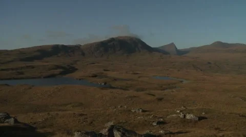 Mountains &amp; River Wide Time Lapse Video stock 8570505