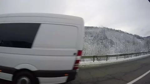 Mountains On The Road Stock-Footage 83304975