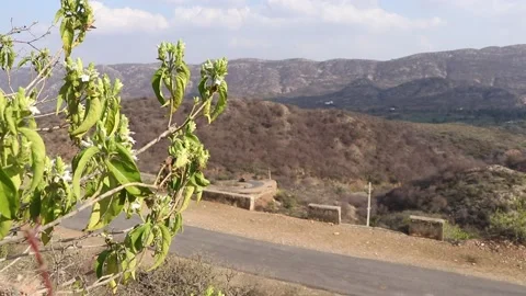 Mountains road moving traffic. Stock Footage 170240837