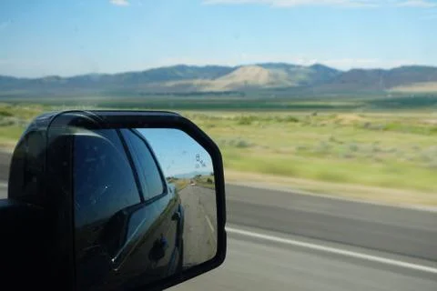 Mountains On Road Trip Stock Photos