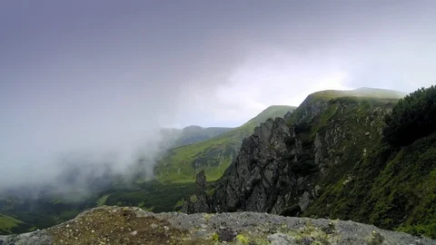 Mountains rocks time lapse Stock Footage 106923009