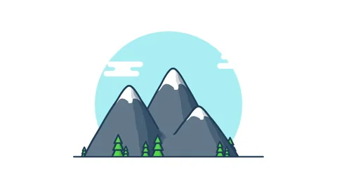 Mountains rotation 360 degrees Stock-Footage 62481640