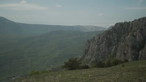 Mountains, sea, fields and forests of Crimea, nature sounds Stock Footage 159092087