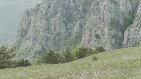Mountains, sea, fields and forests of Crimea, nature sounds Stock Footage 159092669