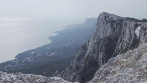 Mountains, sea, fields and forests of Crimea Stock Footage 159607623