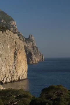 Mountains in the sea Stock Photos