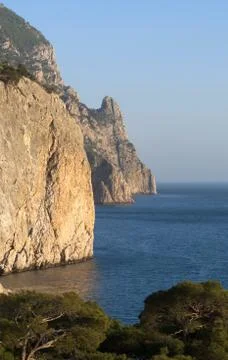 Mountains in the sea Stock Photos