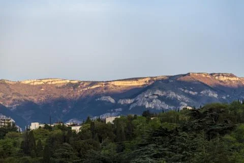 Mountains by the sea Stock Photos
