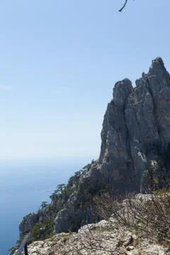 Mountains by the sea Stock Photos