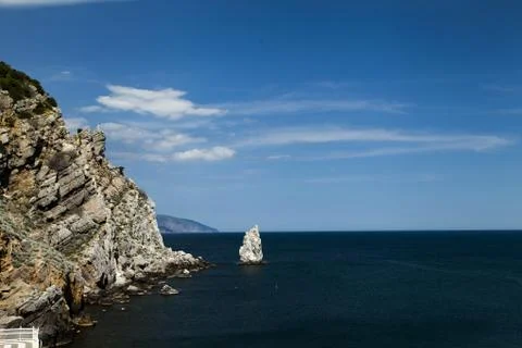 Mountains by the sea Stock Photos