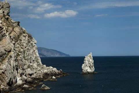 Mountains by the sea Stock Photos