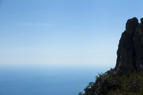 Mountains by the sea Stock Photos