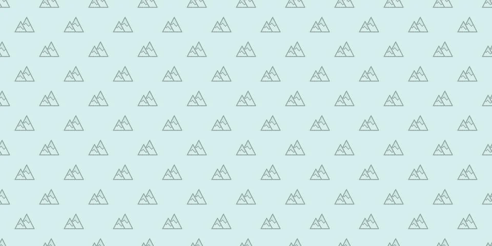 Mountains seamless vector pattern background Stock Illustration