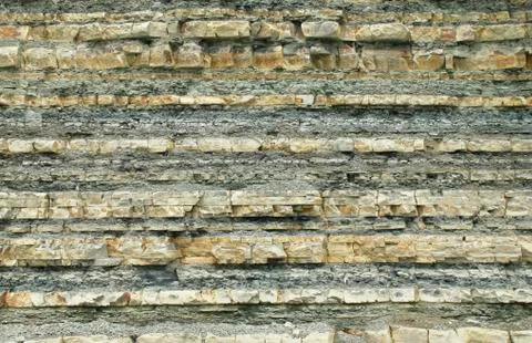 Mountains of sedimentary rocks Foto stock
