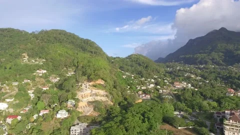 Mountains of Seychelles, aerial view 스톡 동영상 223326161