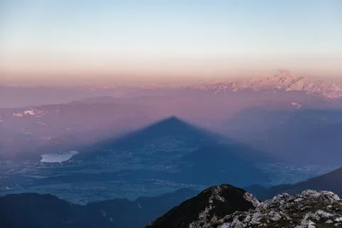 Mountains shadow Stock Photos