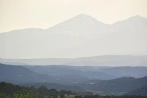 Mountains in Silhouette Stock Photos