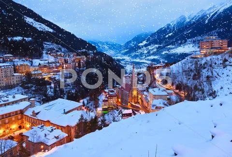 Mountains ski resort Bad Gastein Austria Stock Photos