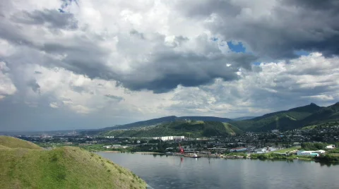 Mountains, sky, clouds. Video stock 778137