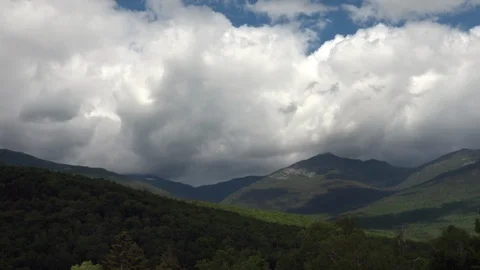 Mountains &amp; Sky Time-Lapse, New Hampshire 스톡 동영상 107073559