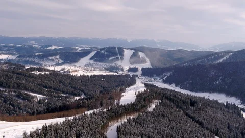 Mountains in snow Stock Footage 99206021