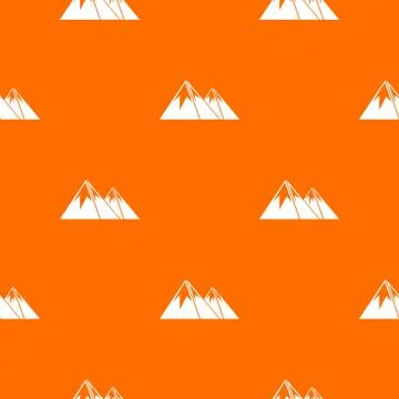 Mountains with snow pattern seamless 스톡 일러스트