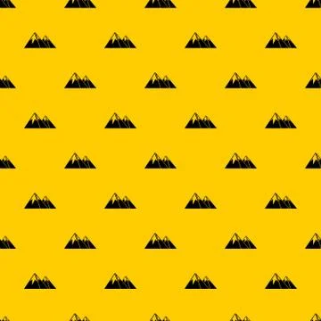 Mountains with snow pattern vector Stock Illustration