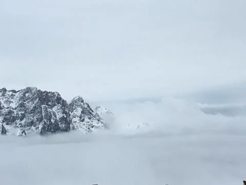 Mountains with snow Stock Photos