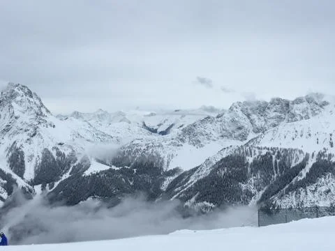 Mountains with snow Stock Photos