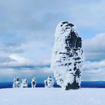 Mountains snow wind. Stock Photos