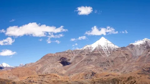 Mountains in Spiti Valley Stock Footage 75887579