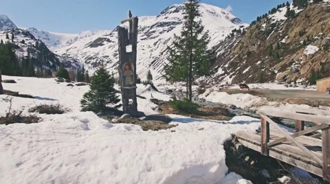 Mountains Spring Aerial 4k Video stock 62448787