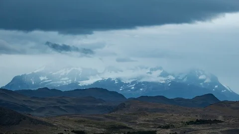 The mountains before the Storm Stock Footage 113931905