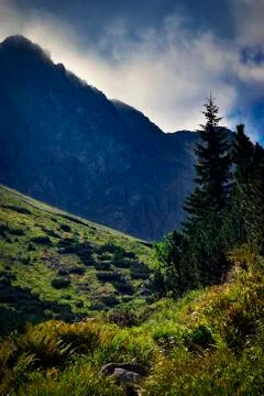 In the mountains before the storm Stock Photos
