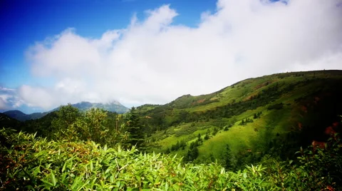 Mountains in summer Stock Footage 48987657