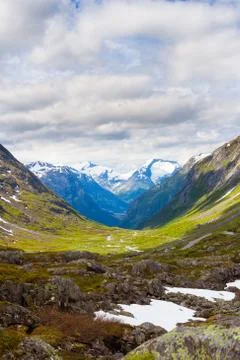 Mountains in summer in Norway Foto stock