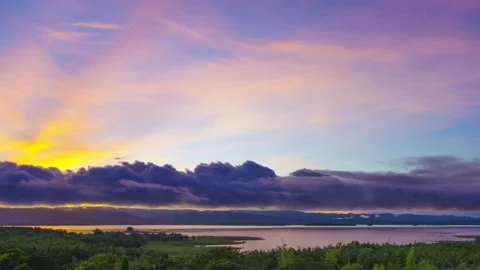 Mountains with sun. Stock Footage 183386388