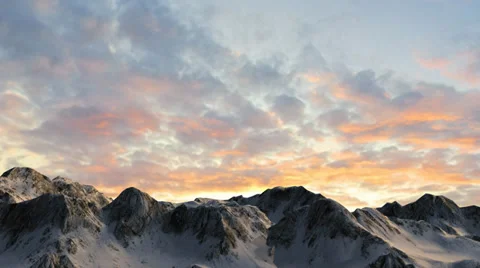 Mountains in sunset - camera slide Stockbeeldmateriaal 37184740