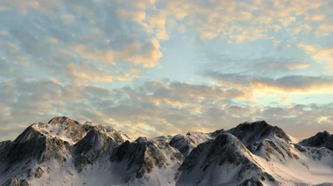 Mountains in sunset - camera slide Video stock 37184926