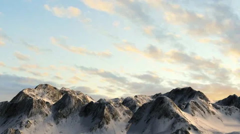 Mountains in sunset - camera slide Video stock 37184929