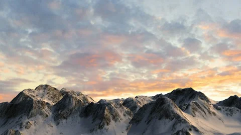 Mountains in sunset - camera slide Stockbeeldmateriaal 37184937