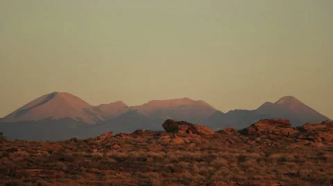 Mountains at Sunset Stock Footage 8678995