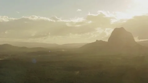 Mountains At Sunset Stock Footage 76464516