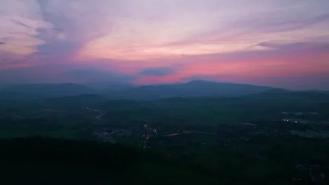 Mountains at sunset Stock Footage 247503022