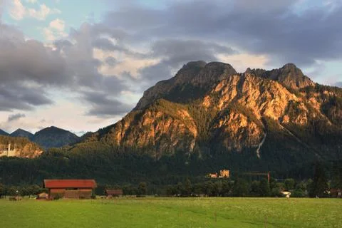 Mountains at sunset. Stock Photos