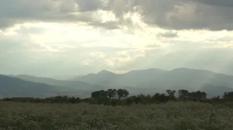 Mountains @ sunset (static) Stock Footage 26074805