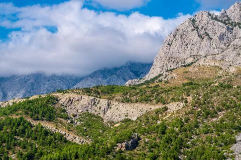 Mountains in sunshine Stock Photos